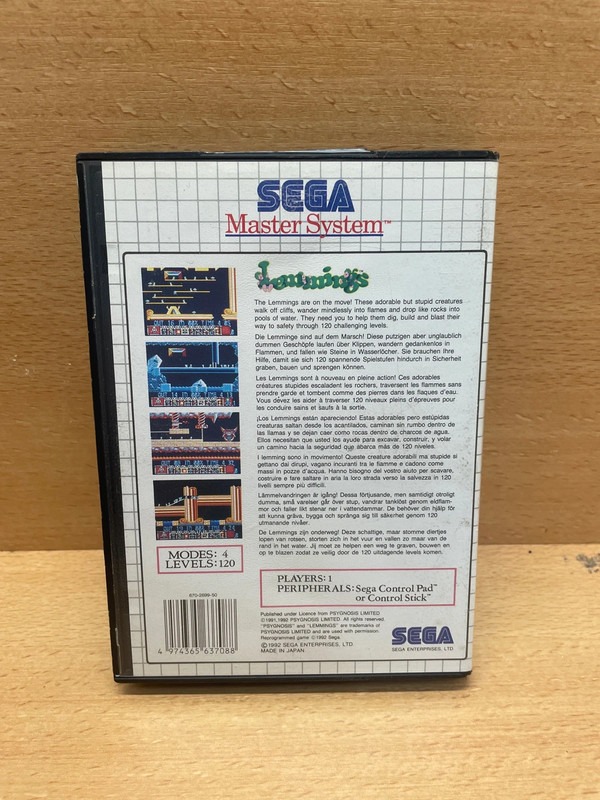 Jeu Sega Lemmings — photo 2