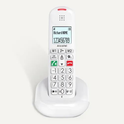 Téléphone sans fil Alcatel XL685 blanc grosses touches
