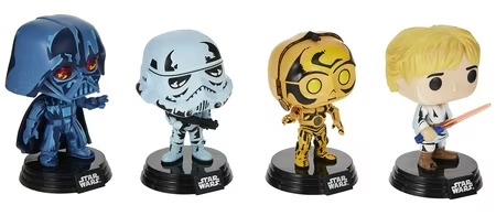 Funko Pop Star Wars Retro Series 4-Pack Darth Vader Stormtrooper C-3PO Luke