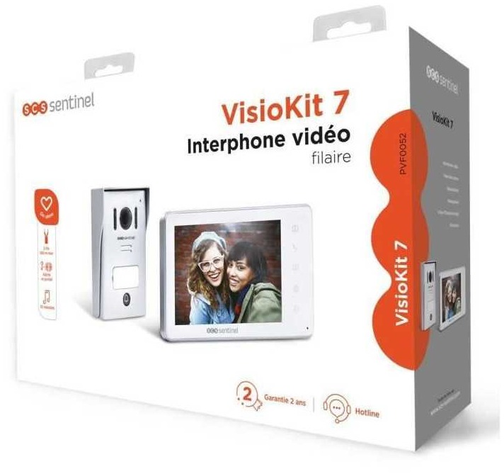 Interphone vidéo filaire SCS Sentinel VisioKit 7 écran 7 pouces