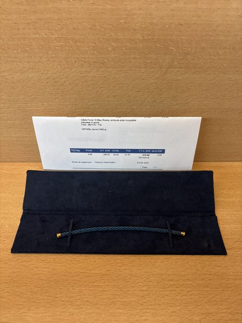 Câble pour bracelet Fred Force 10 Bleu Riviera 6B1179 T16