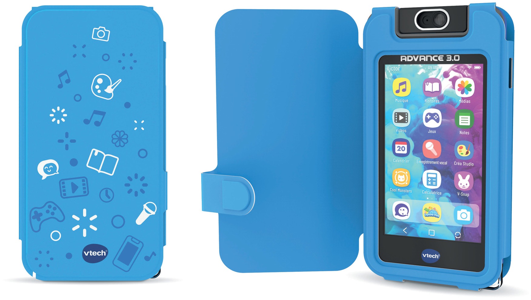 Étui officiel VTech KidiCom 3.0 bleu pour KidiCom Max 3.0 / Advance 3.0